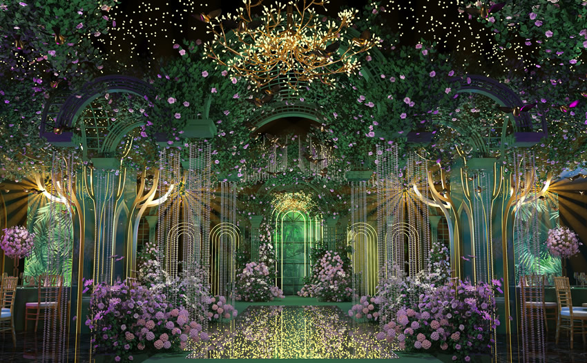 桃江奇妙森林婚礼堂效果展示