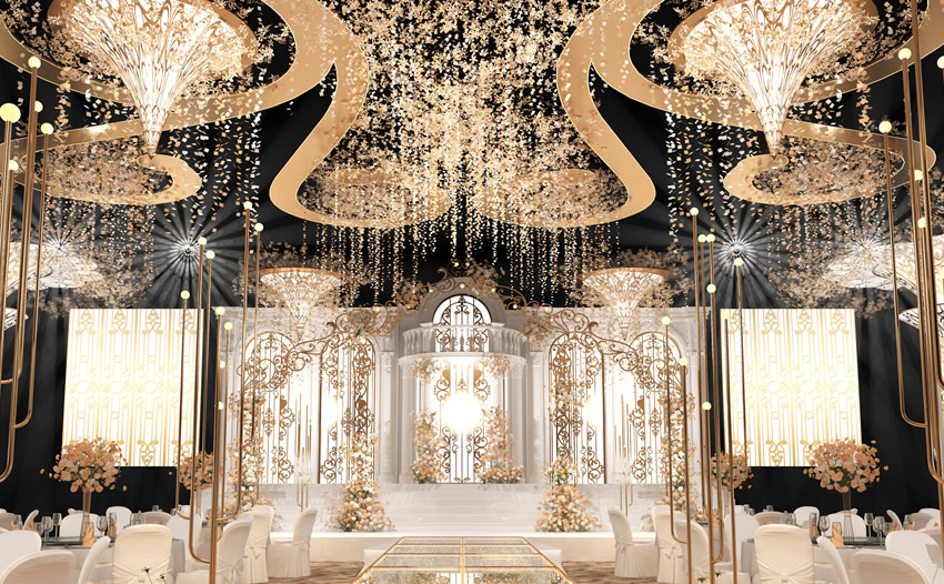 桃江花木兰喜事汇金色大厅效果展示